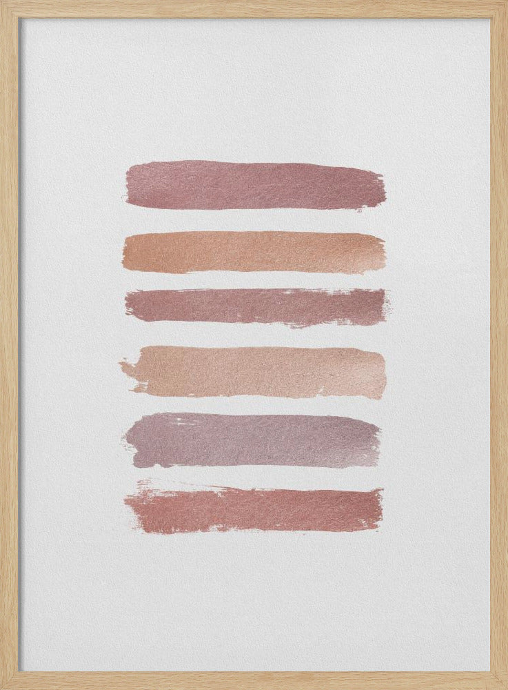 Dusty Rose Stripes | Poster
