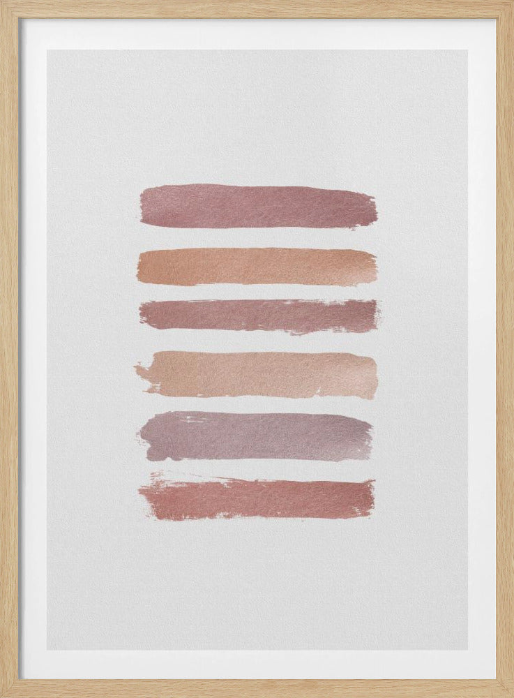 Dusty Rose Stripes | Poster