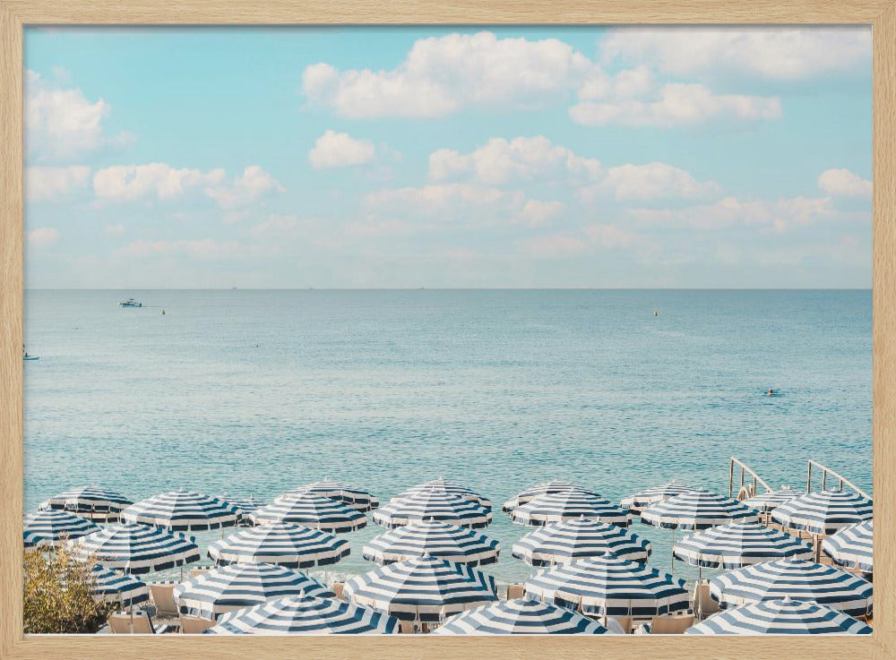 French Riviera Beach Umbrellas II | Poster