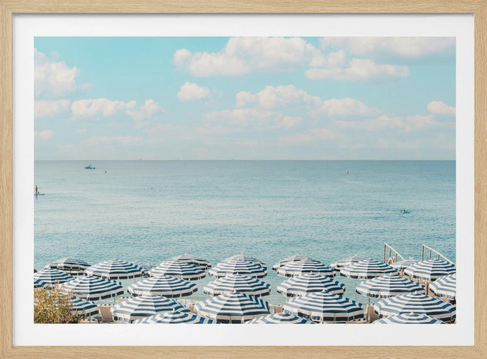 French Riviera Beach Umbrellas II | Poster