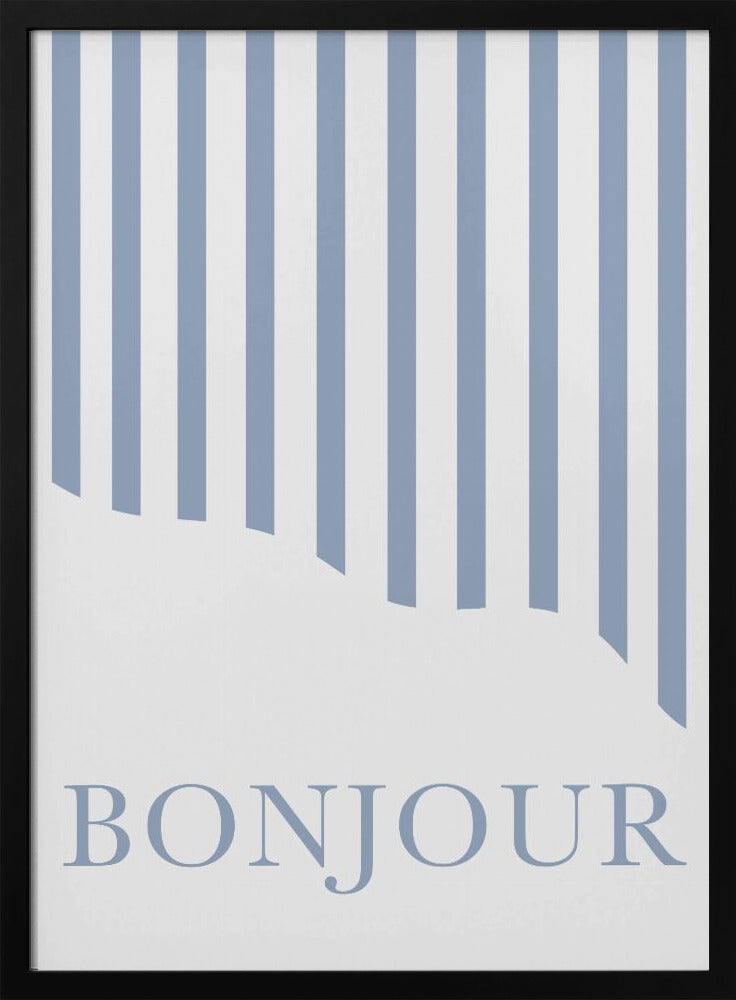 Bonjour Stripes | Poster