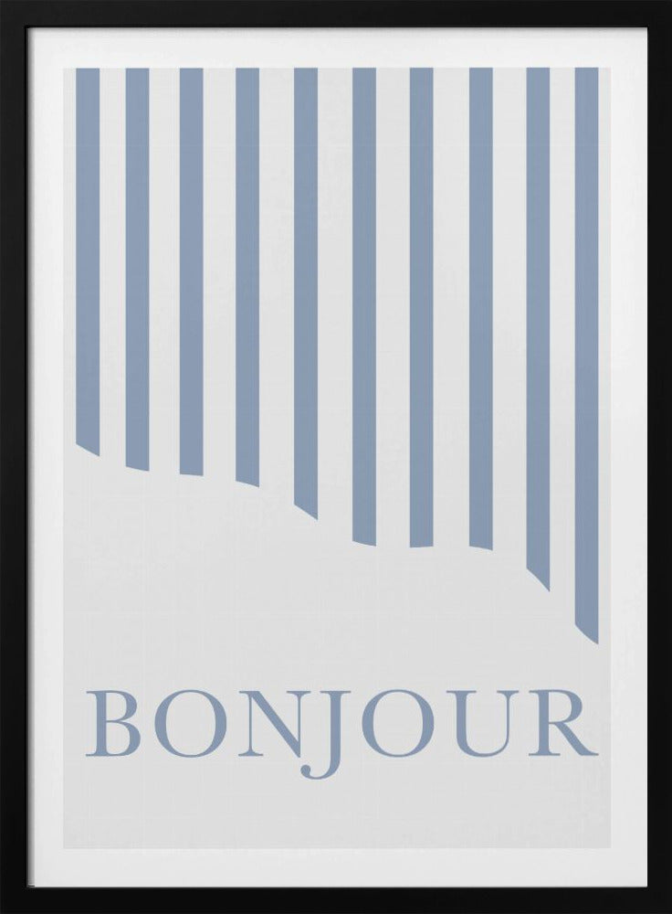 Bonjour Stripes | Poster