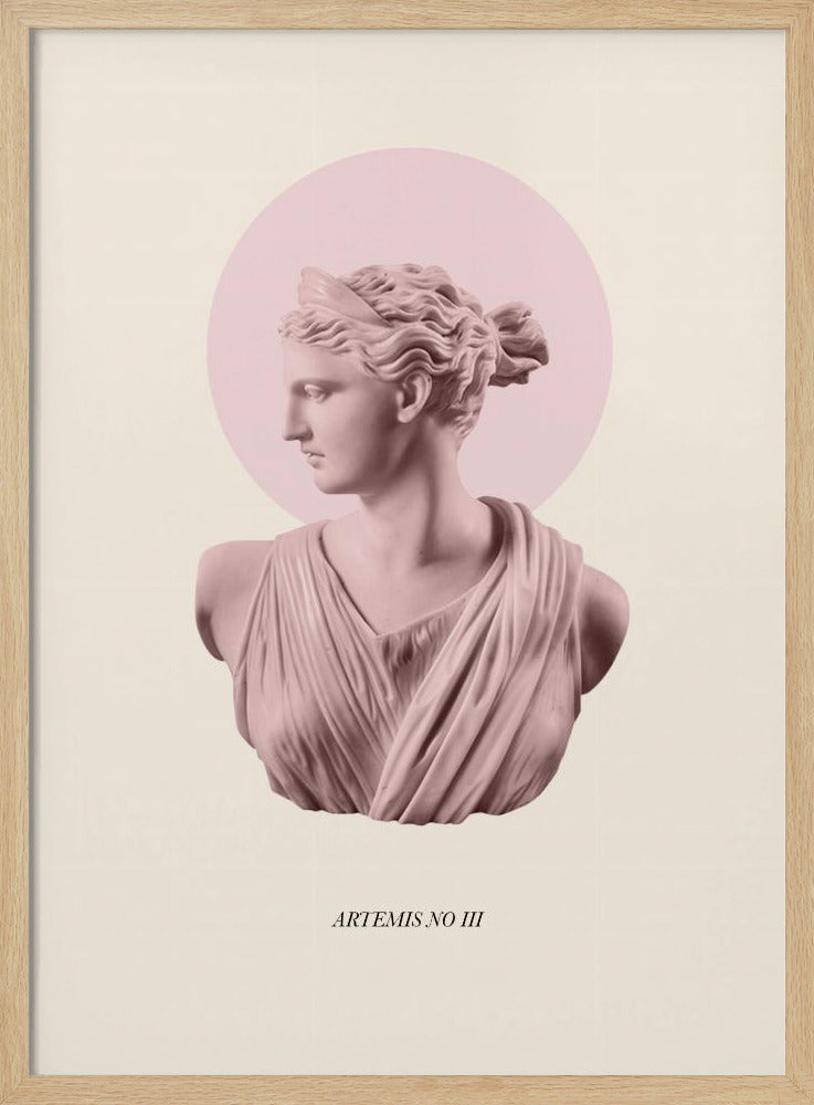 Pink Artemis with Halo | Poster