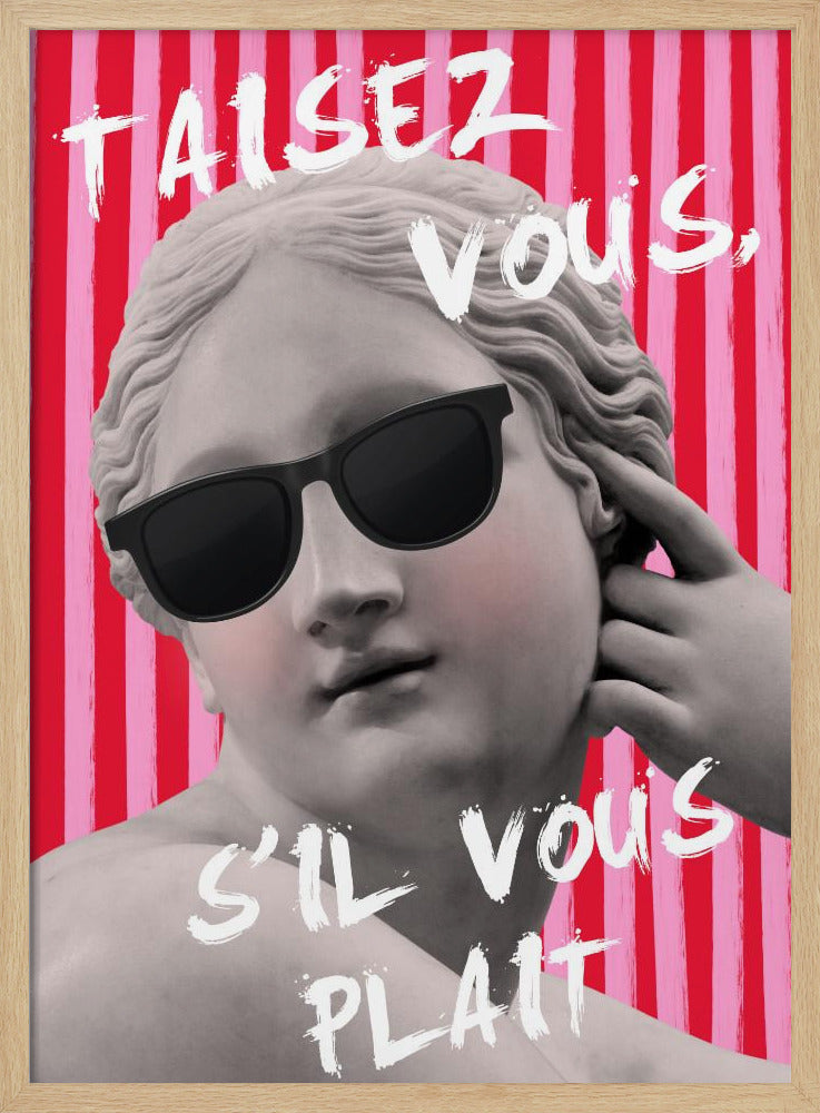 Pink and Red Striped Venus | Poster