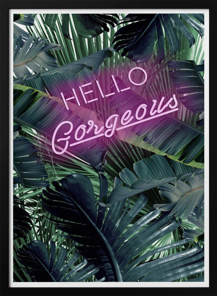 Neon Jungle Greeting | Poster