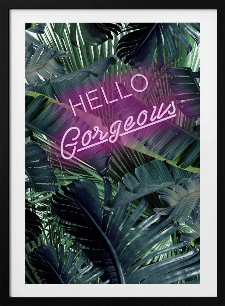 Neon Jungle Greeting | Poster