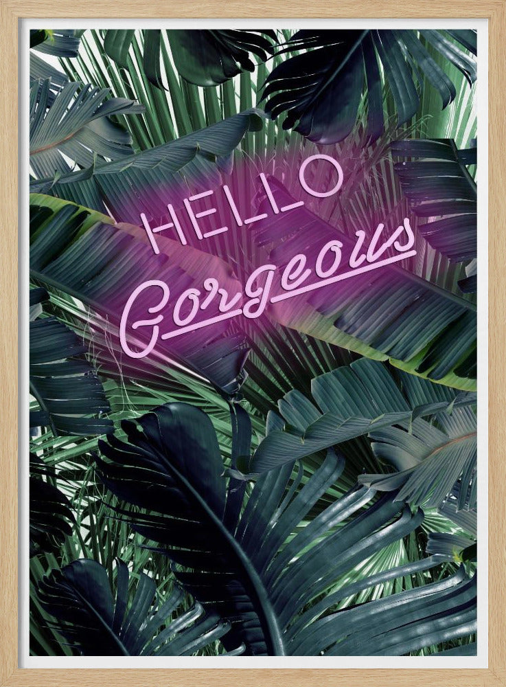 Neon Jungle Greeting | Poster