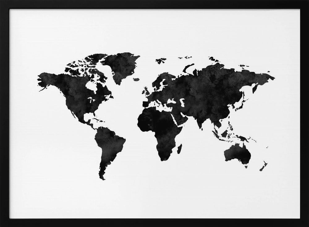 Inked World Map | Poster