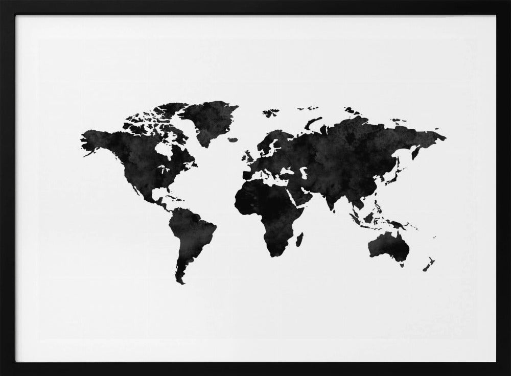 Inked World Map | Poster