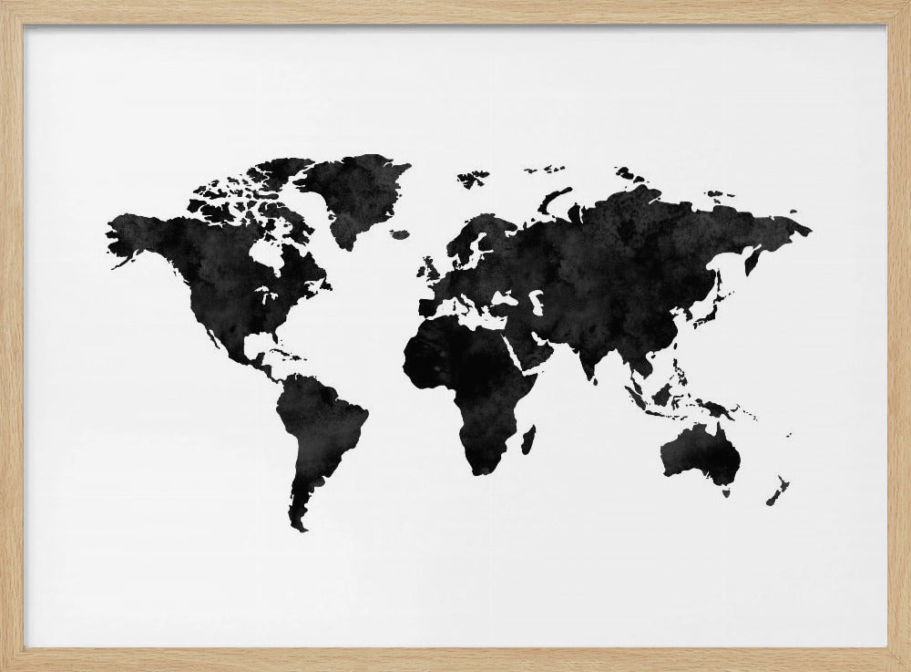 Inked World Map | Poster