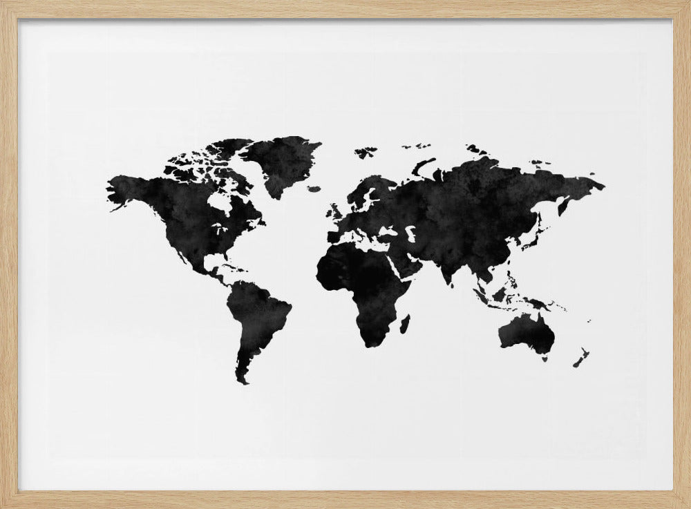 Inked World Map | Poster