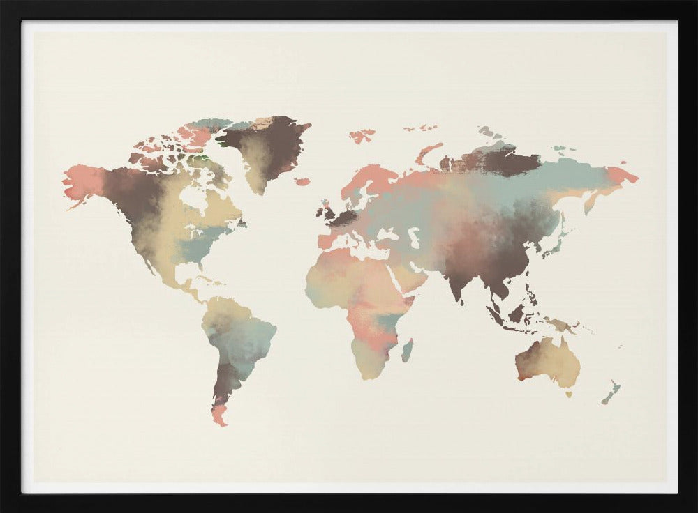 Watercolor World Map | Poster
