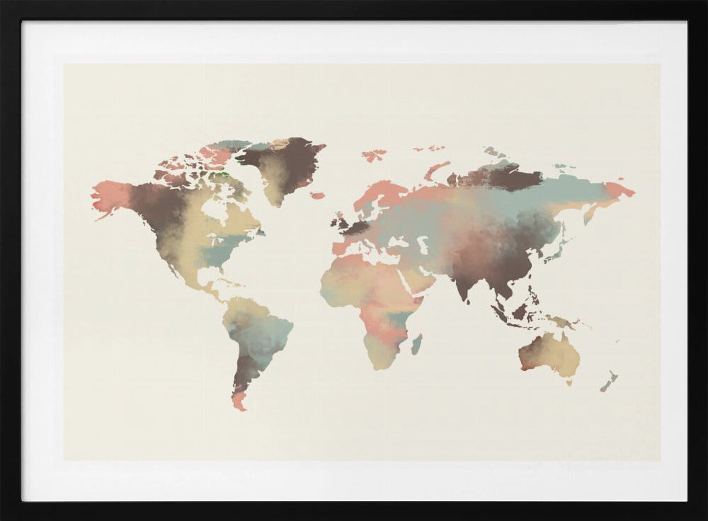 Watercolor World Map | Poster