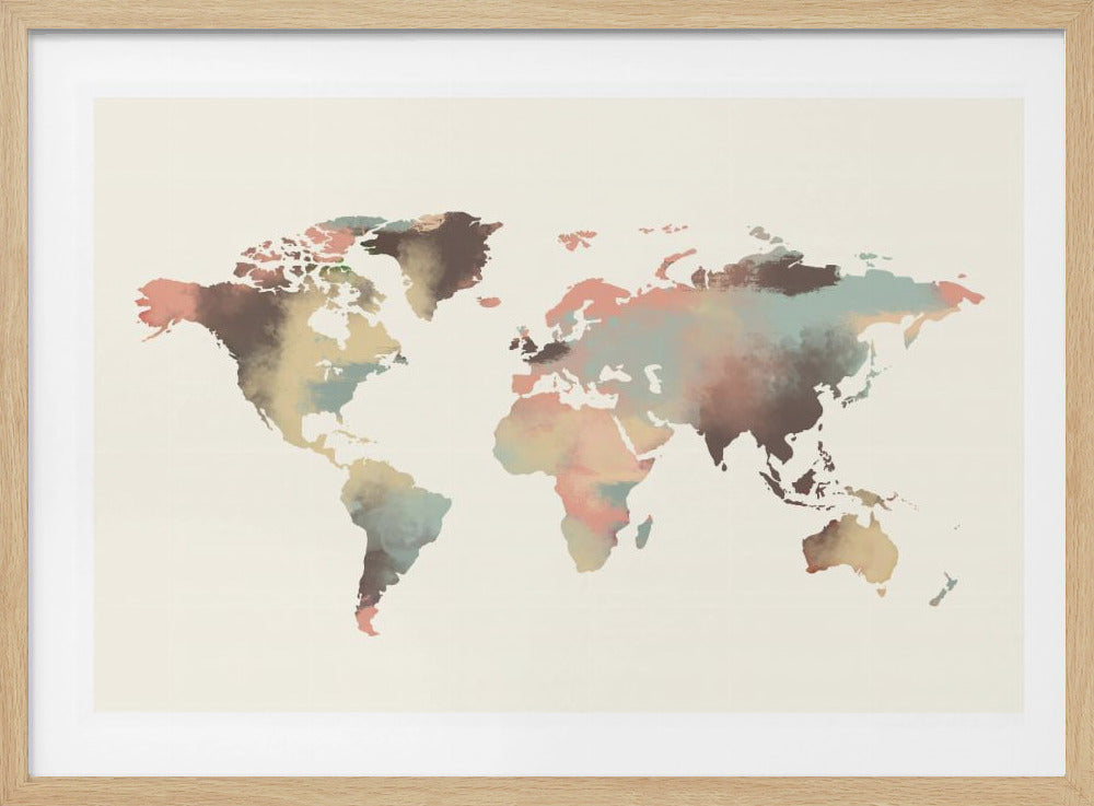 Watercolor World Map | Poster