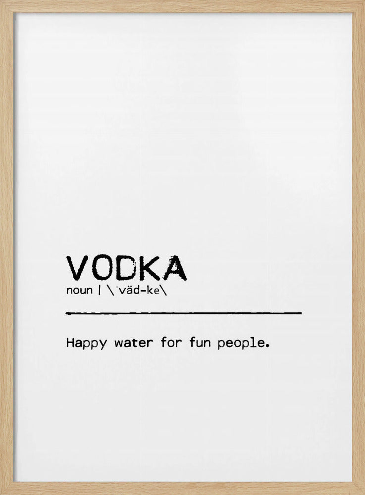 Quote Vodka Fun | Poster