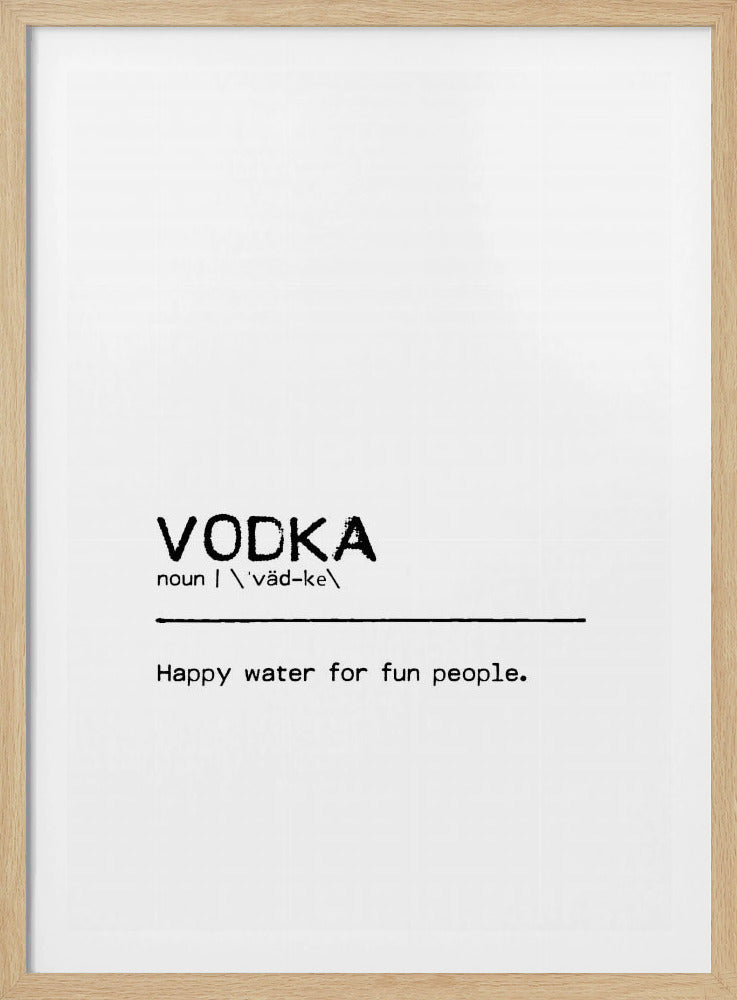 Quote Vodka Fun | Poster