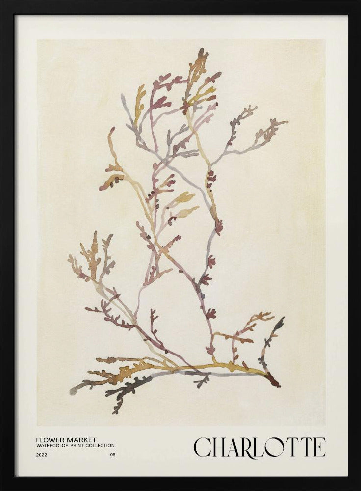 Watercolor print collection. Flower market - Charlotte | Poster
