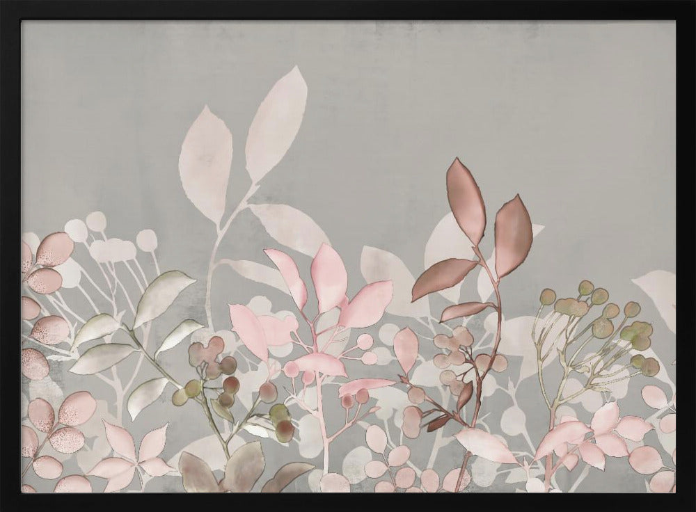 Watercolor Pastel Garden Pink | Poster