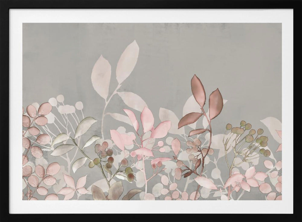 Watercolor Pastel Garden Pink | Poster