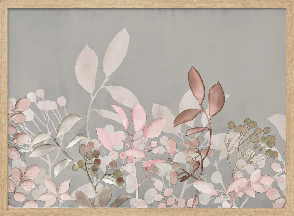 Watercolor Pastel Garden Pink | Poster