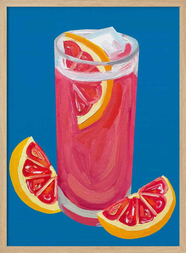 Grapefruit Paloma Blue | Poster