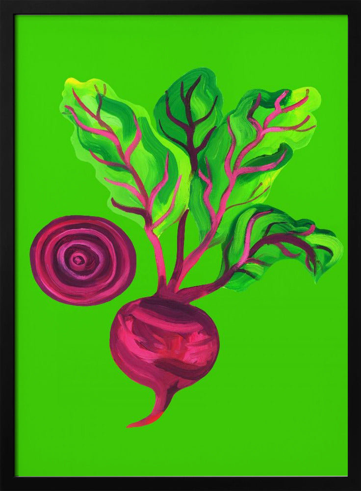 Beetroot Swirl Green | Poster