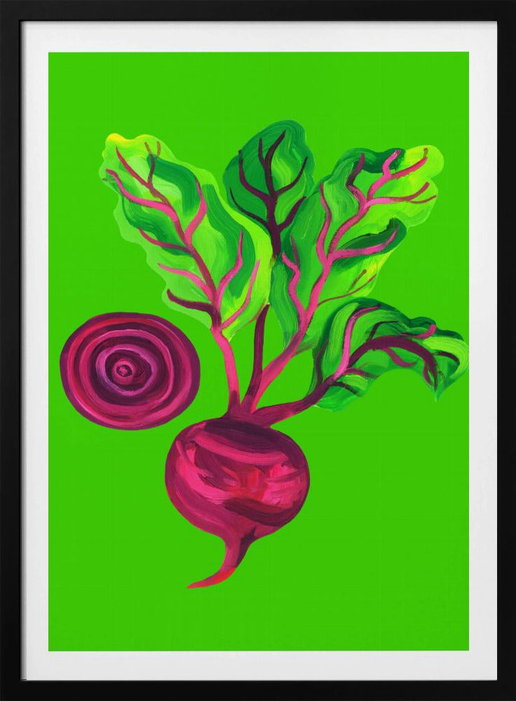 Beetroot Swirl Green | Poster