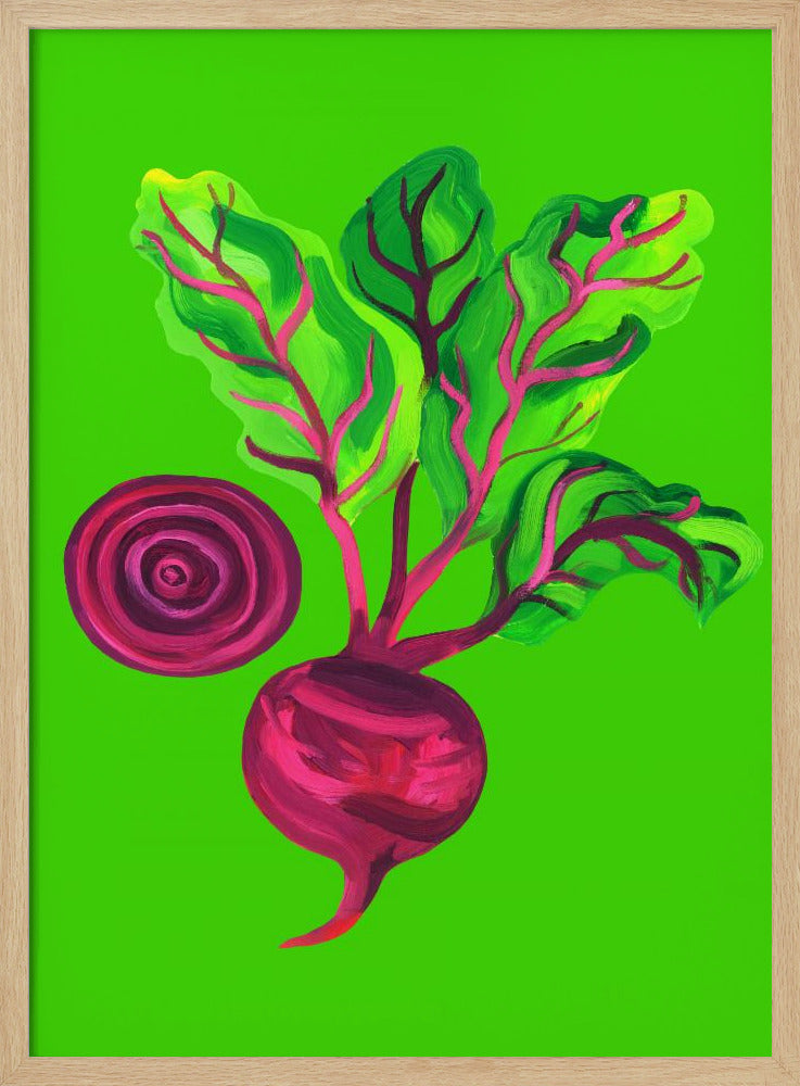 Beetroot Swirl Green | Poster