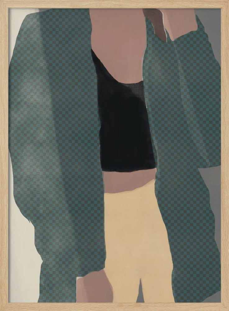 Checkered Silhouette | Poster