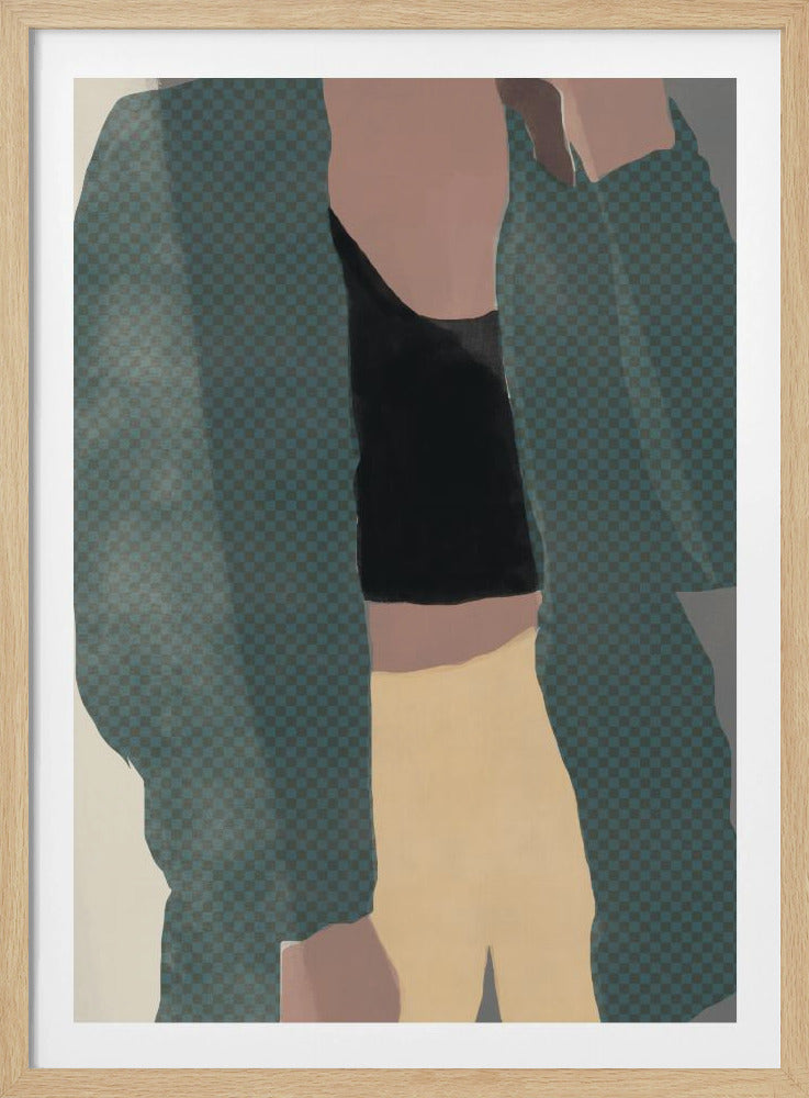 Checkered Silhouette | Poster