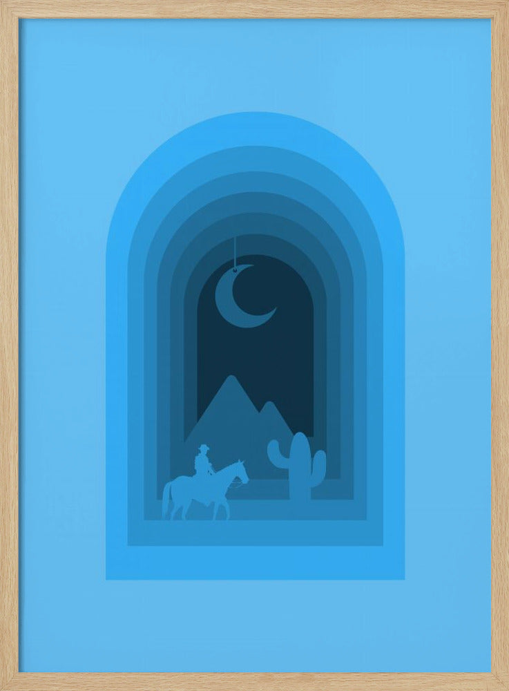 Desert Moon Journey | Poster