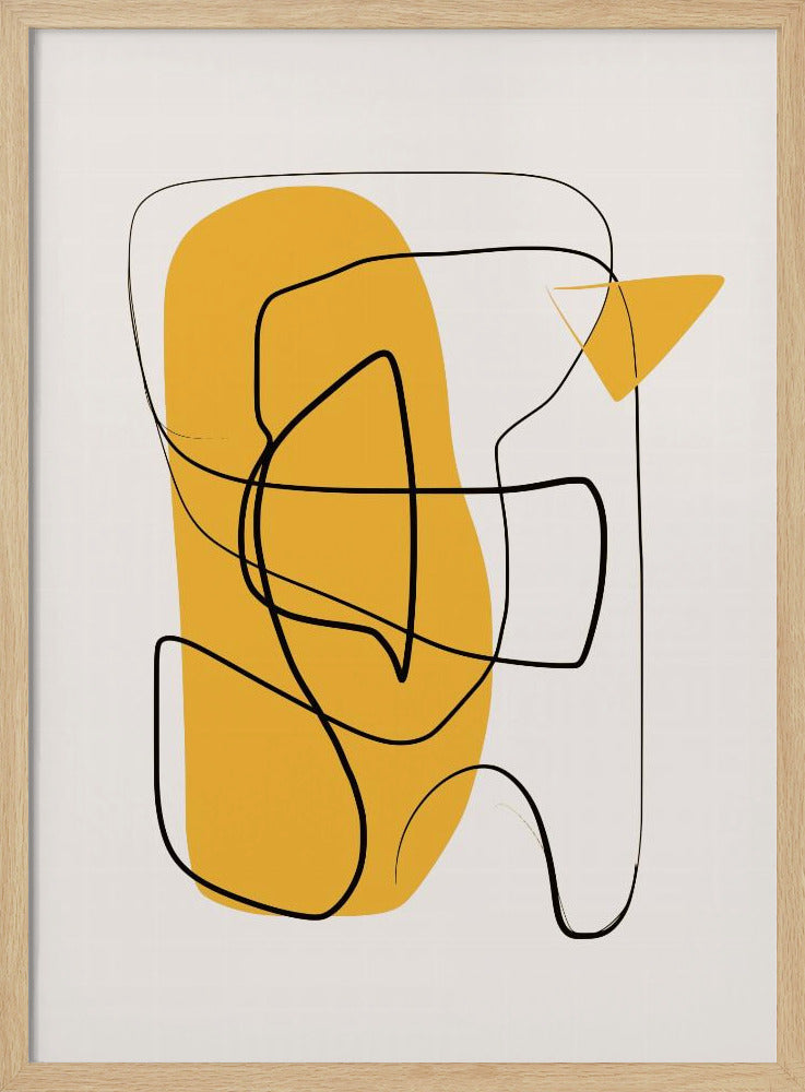Line Abstract In Yellow | Poster