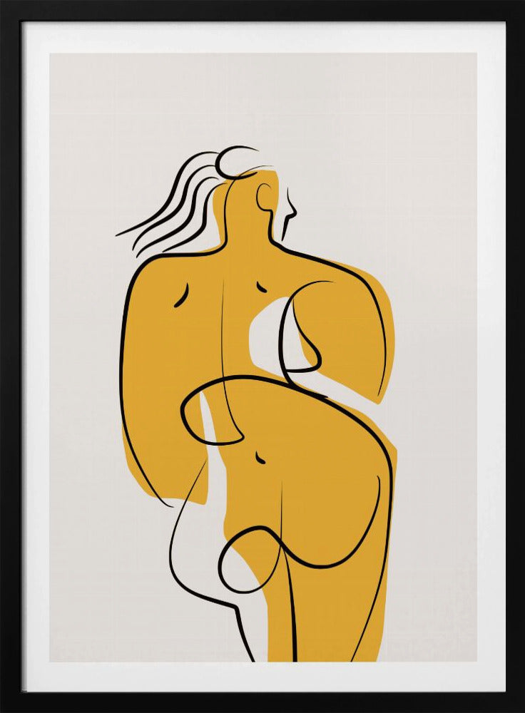 Lines and Curves In Nude | Poster