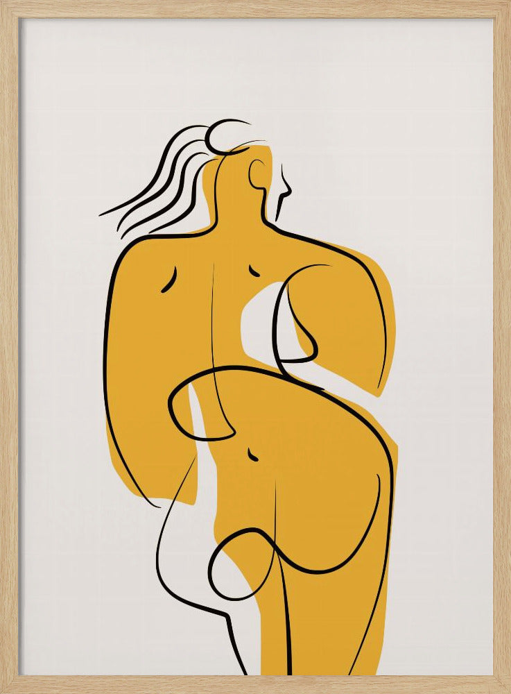 Lines and Curves In Nude | Poster