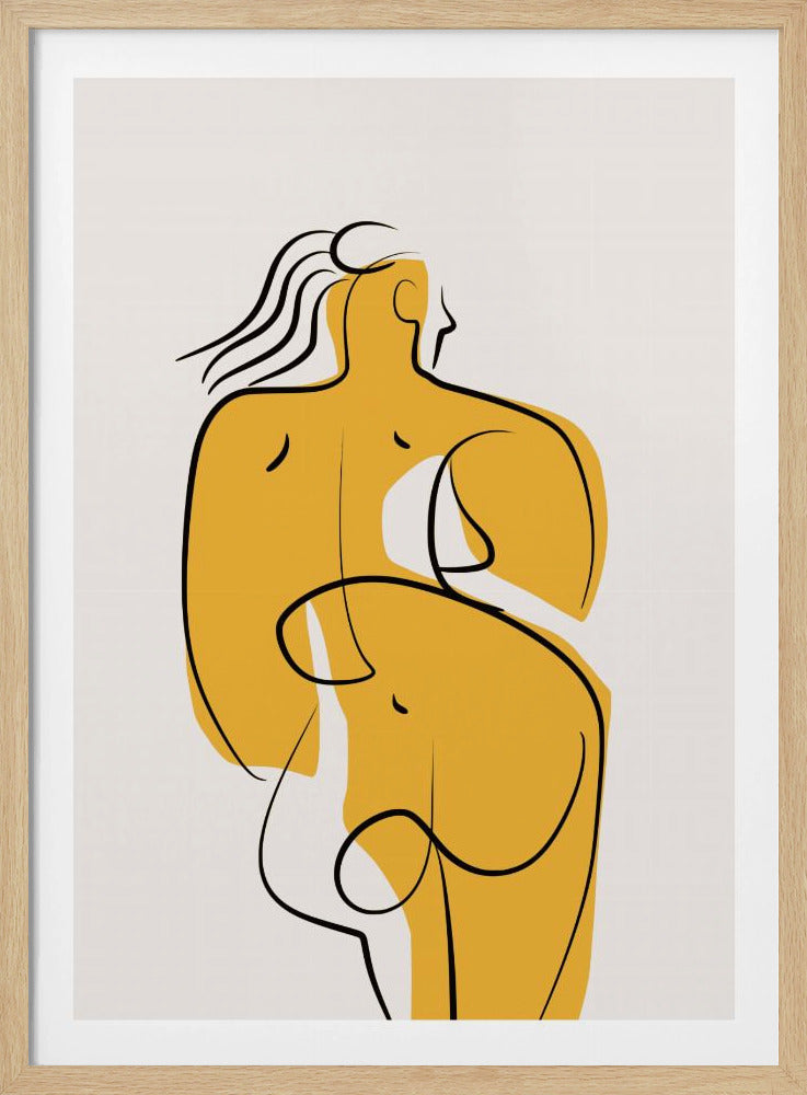 Lines and Curves In Nude | Poster