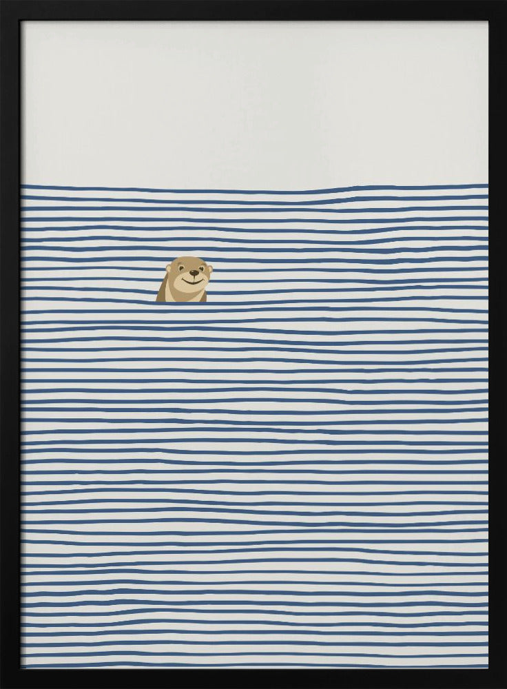 Otter in the Waves | Poster