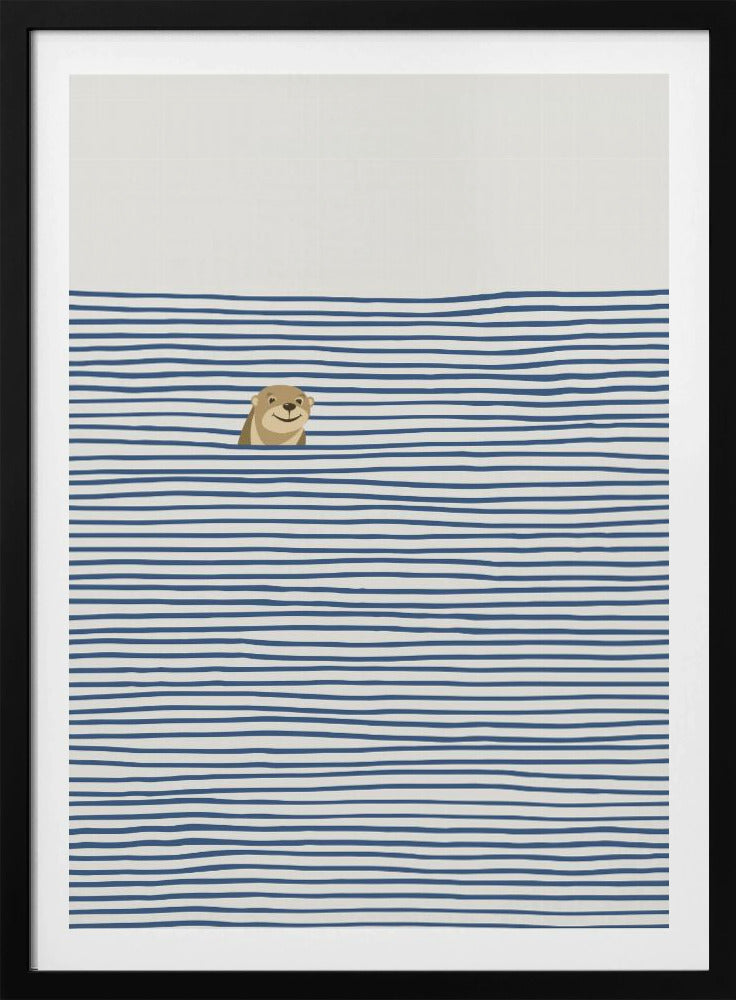 Otter in the Waves | Poster