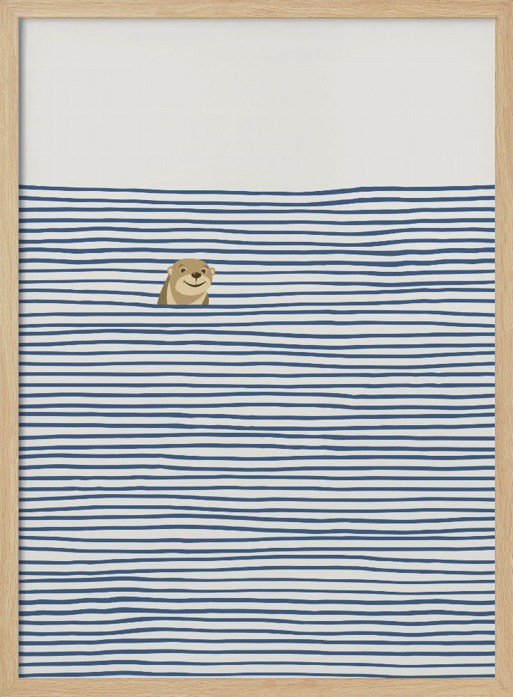 Otter in the Waves | Poster
