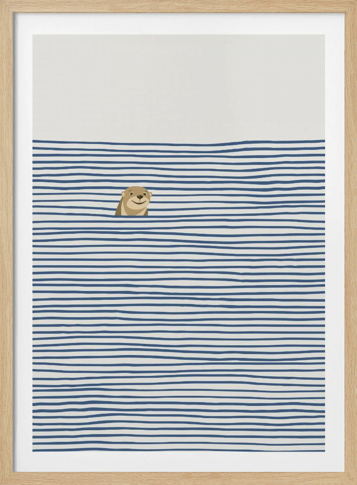 Otter in the Waves | Poster
