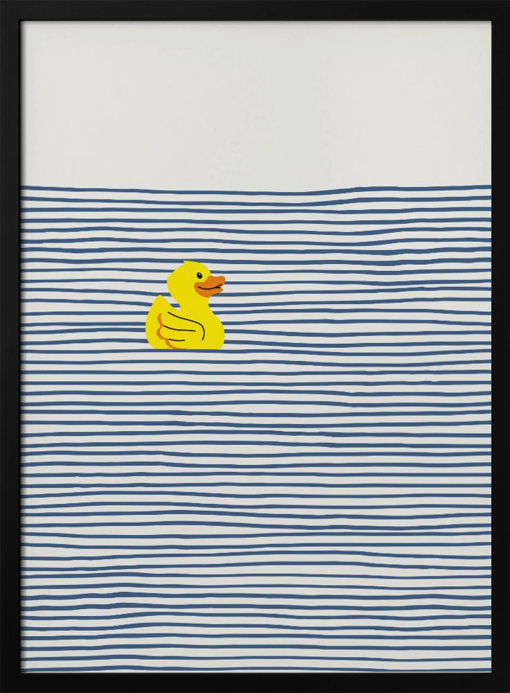 Yellow Duck Afloat | Poster