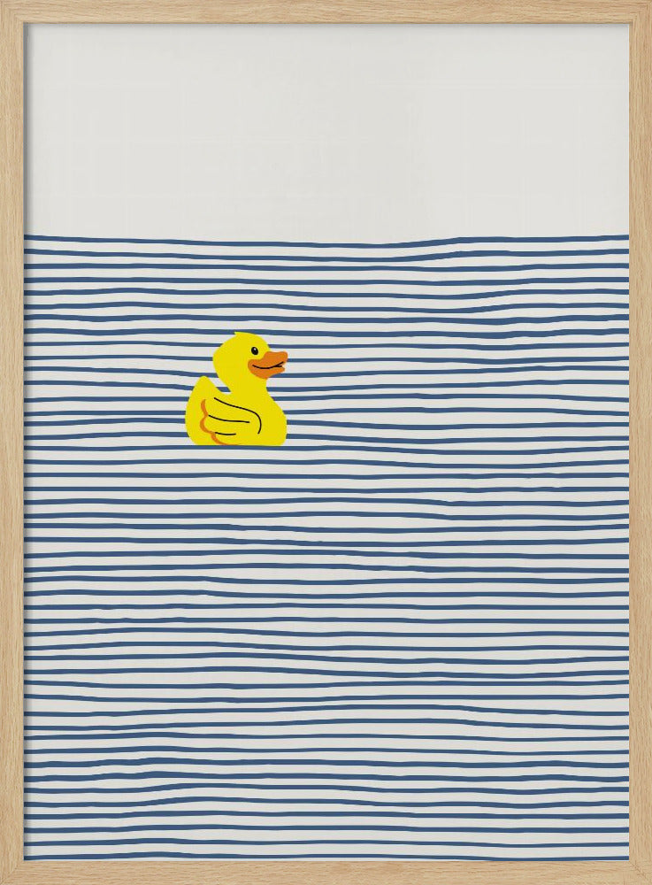Yellow Duck Afloat | Poster