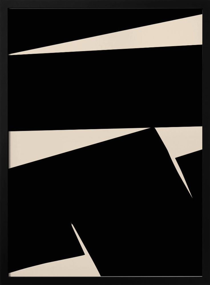 Black Plain Abstract | Poster