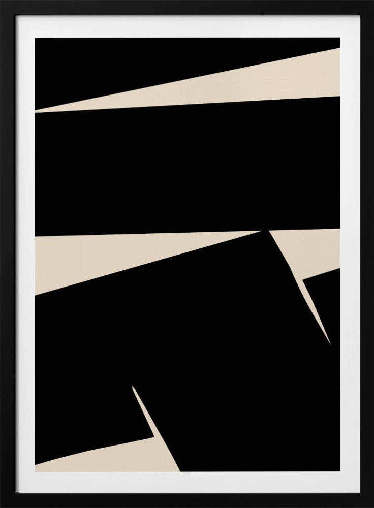 Black Plain Abstract | Poster