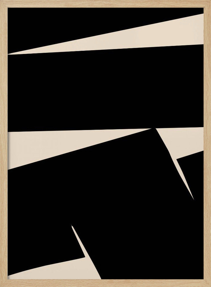 Black Plain Abstract | Poster