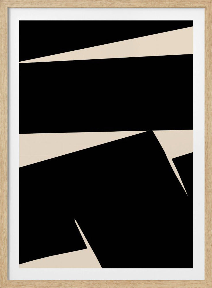 Black Plain Abstract | Poster