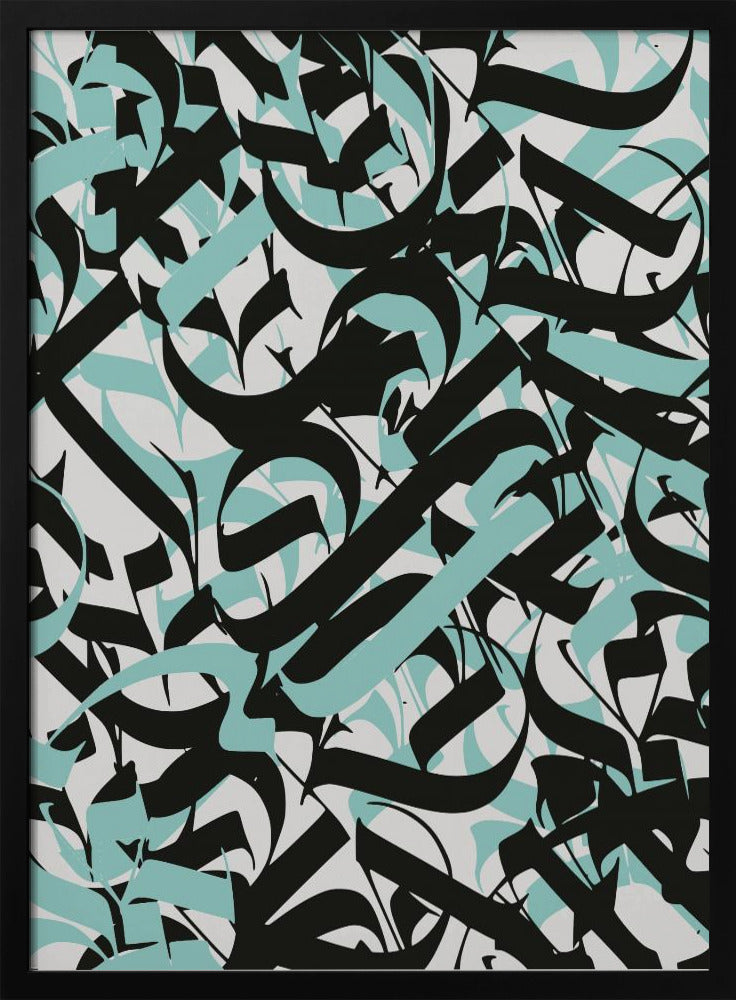 Flowing Script Chaos | Poster