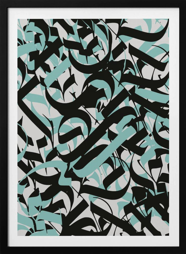 Flowing Script Chaos | Poster