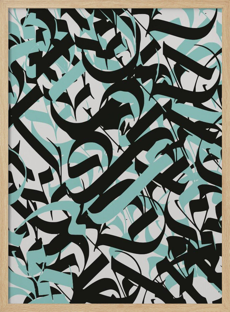 Flowing Script Chaos | Poster