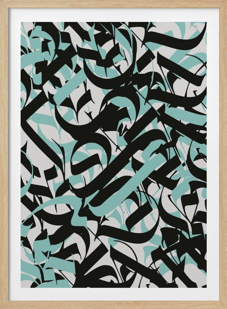 Flowing Script Chaos | Poster