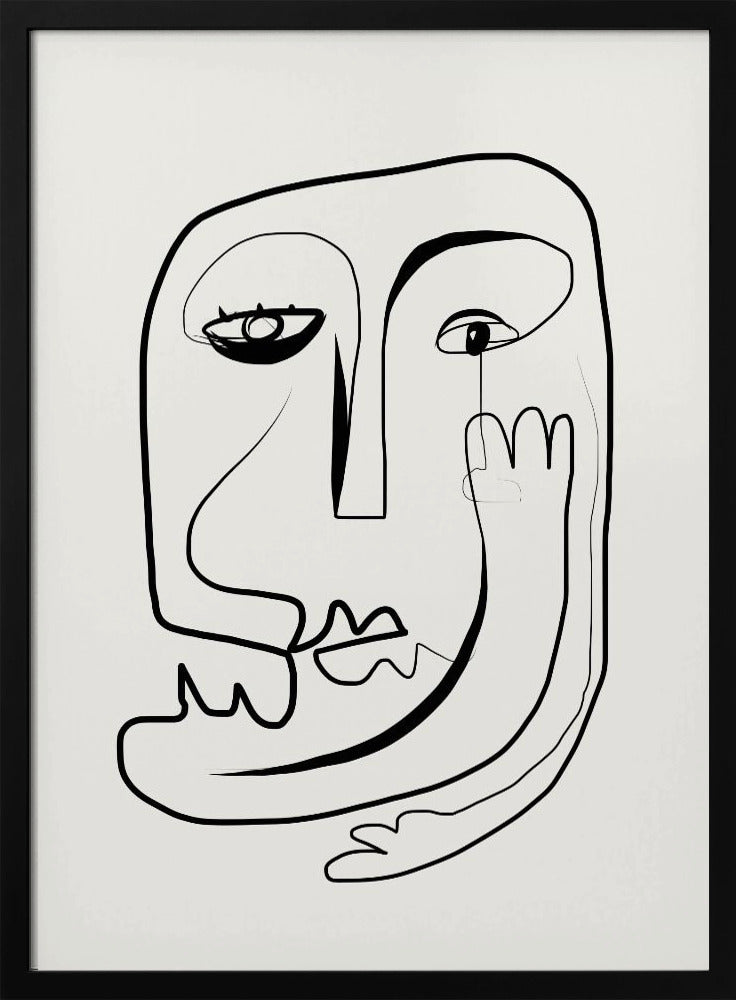 Line Art Portrait Sketch | Poster